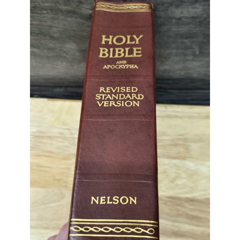 Nelson Holy Bible and Apocrypha Revised Standard Version 1952 Hardcover Burgundy